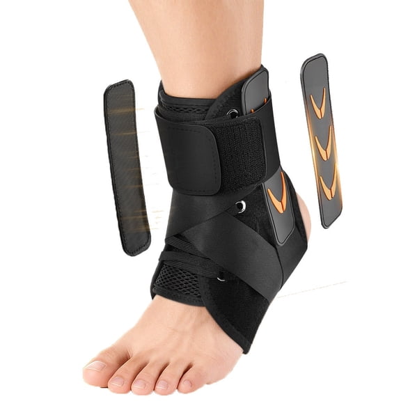 Quick Lace Up Ankle Brace, Slim-Fit Ankle Brace for Sprained Ankle, Ankle Stabilizer for Injury Recover, Running, Sports