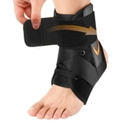 Quick Lace Up Ankle Brace, Slim-Fit Ankle Brace for Sprained Ankle, Ankle Stabilizer for Injury Recover, Running, Sports