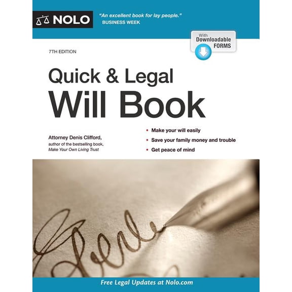 Pre-Owned Quick & Legal Will Book: Quick & Legal Will Book (Paperback)