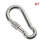 Quick Link 304 Stainless Steel M4~M12 Outdoor Climbing Gear Safety Hook Carabiner Travel Kit Lock Ring N7