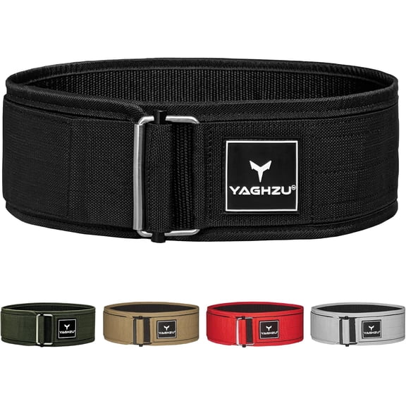 Quick Locking Weight Lifting Belt - Adjustable Lifting Belt for Powerlifting Squat Deadlift and Back Support 4 inch Gym Belt for Men and Women