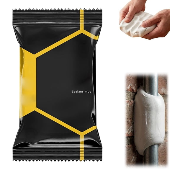 Quick Mending Mud Sealant for Wall Hole Repair And Pipe Connection Sealing, Sealant Mastic with Durability for Conditioning Openings, Professional Grade Home Maintenance Clay, 6 Clay