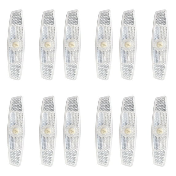 Quick-Mount Bike Reflectors Weather-Resistant Fit Most Scooters Motorcycles for Day/Night Use