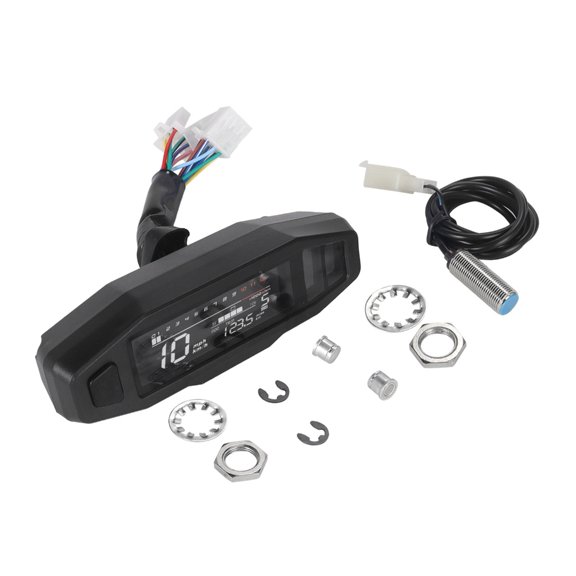 Quick Mount Universal Motorcycle ATV Tachometer Odometer With Bright Backlight ABS Housing For Adventure Bikes Night Riding