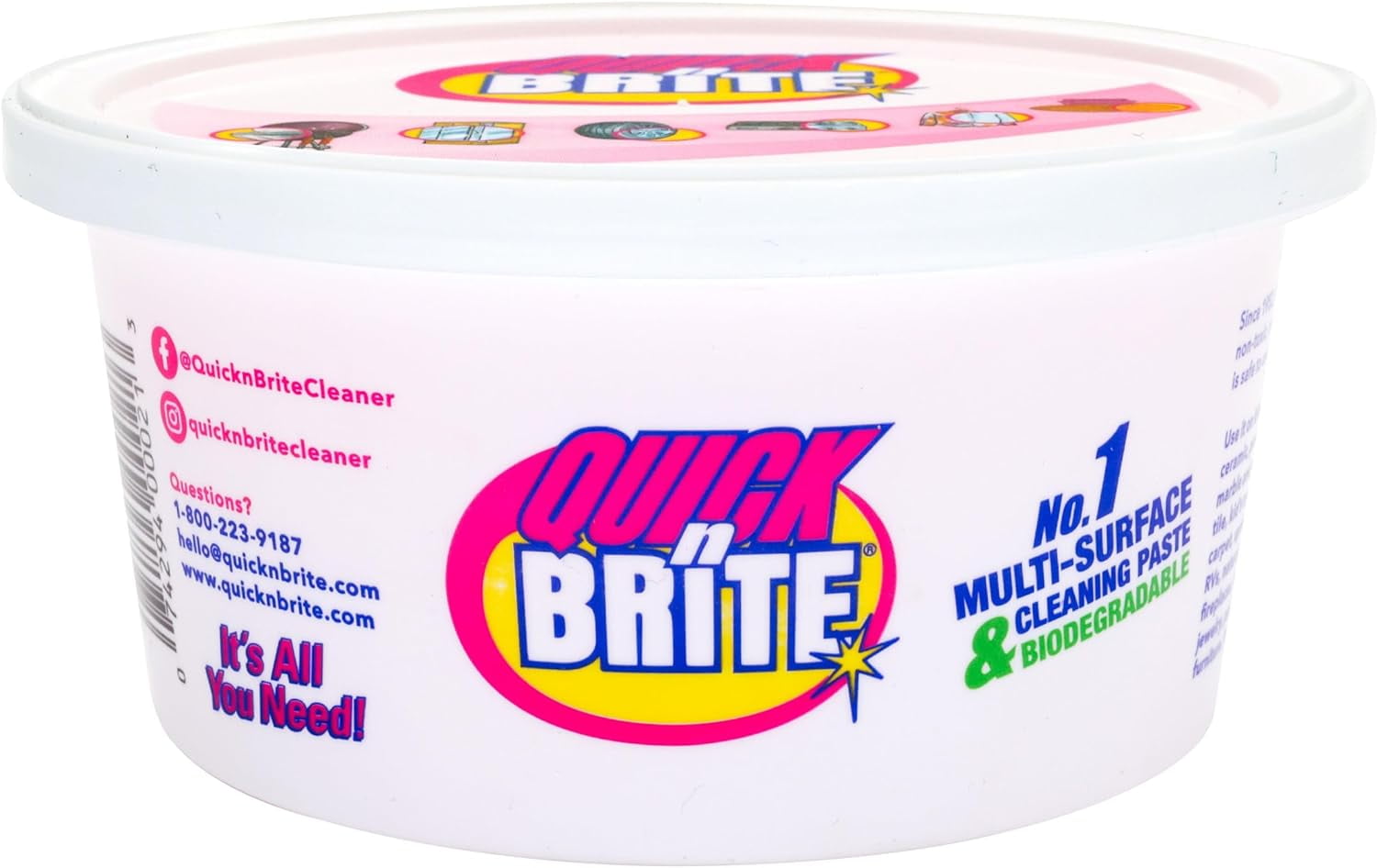 Quick N Brite All Purpose Cleaning Paste, True All Purpose Cleaner