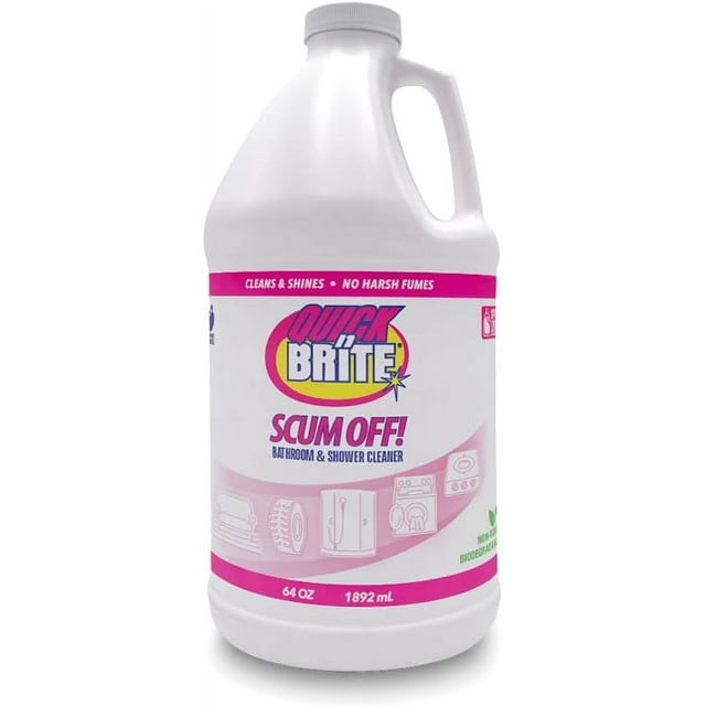 Quick N Brite Scum Off No Harsh Chemical Shower Cleaner for Fiberglass