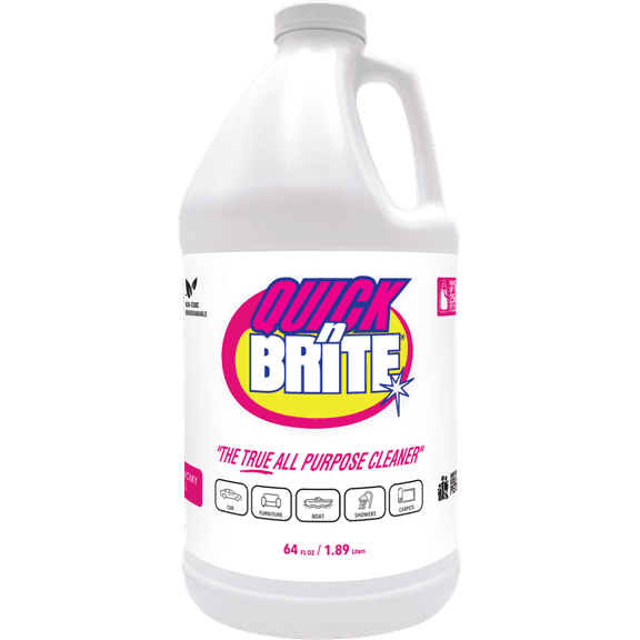 Quick 'n Brite Liquid Cleaner, True All Purpose Cleaner, 64 oz Cleaning Concentrate