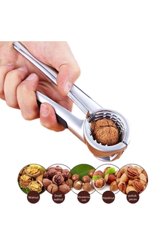 Quick Nut Cracker- Pecan, Walnuts, Hazelnut Nutcracker Aluminum Alloy Sheller Nut Opener Kitchen Plier With Non- Handle By PULMCheerger