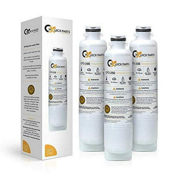 Quick Parts Delivery QPD-20B NSF 42 Certified Water Filter Replacement Compatible with Models Samsung DA29-00020A/B, HAF-CIN, HAF-CIN/EXP, DA97-08006A, RF28HMEDBSR, RF4287HARS, RF263TEAESG R