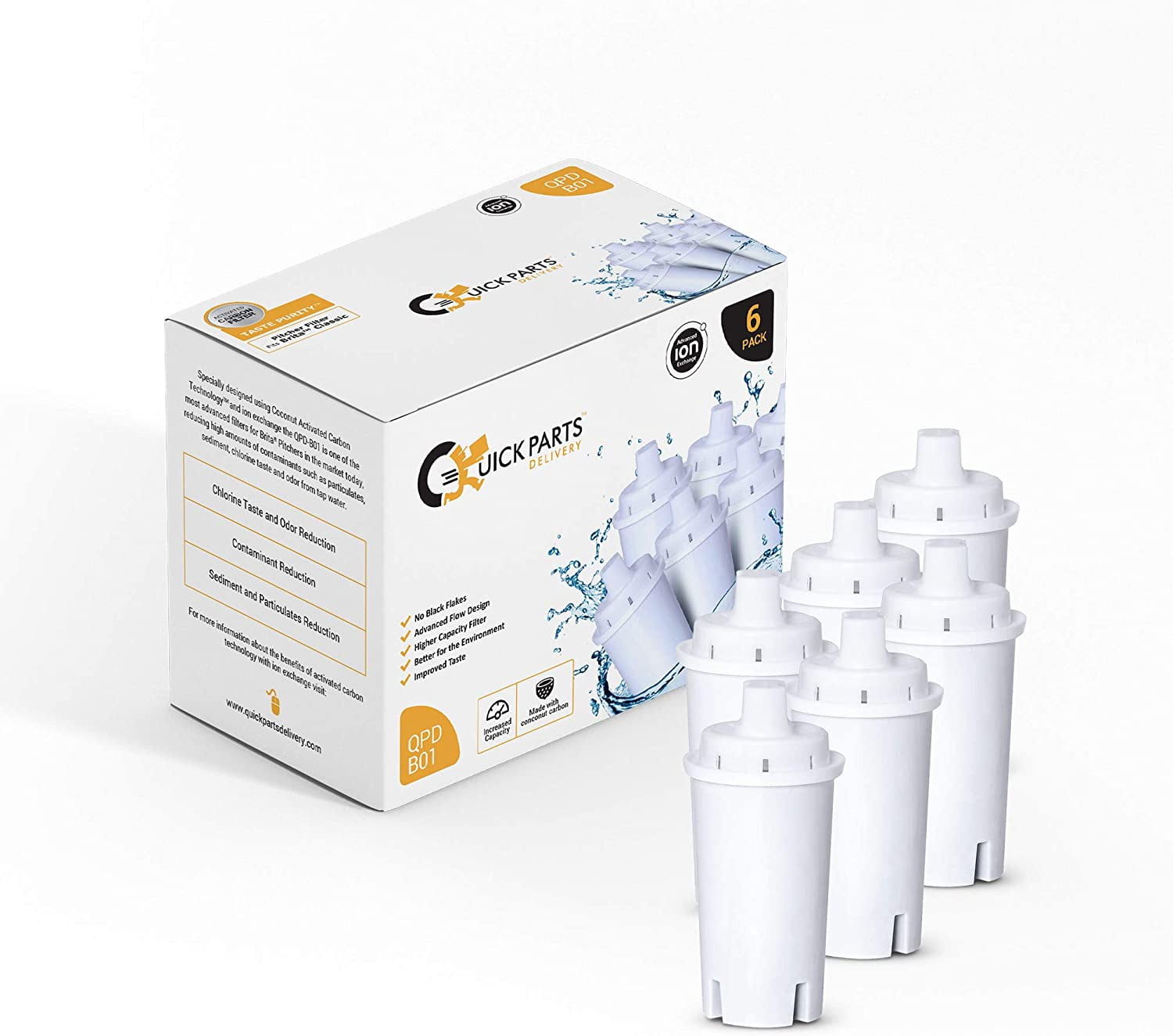 Quick Parts Delivery QPDB01 Premium Pitcher Replacement Filter