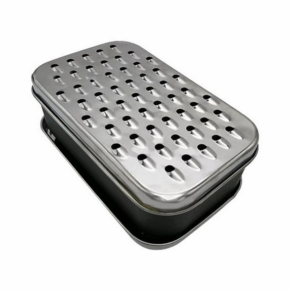 Quick-Prep Kitchen Shredder, Double Sided Cheese Grater and Slicer 2-in-1 Elliptical & Rectangular Shredder for Hard Vegetables, Chocolate, and Cheese with Comfort Grip