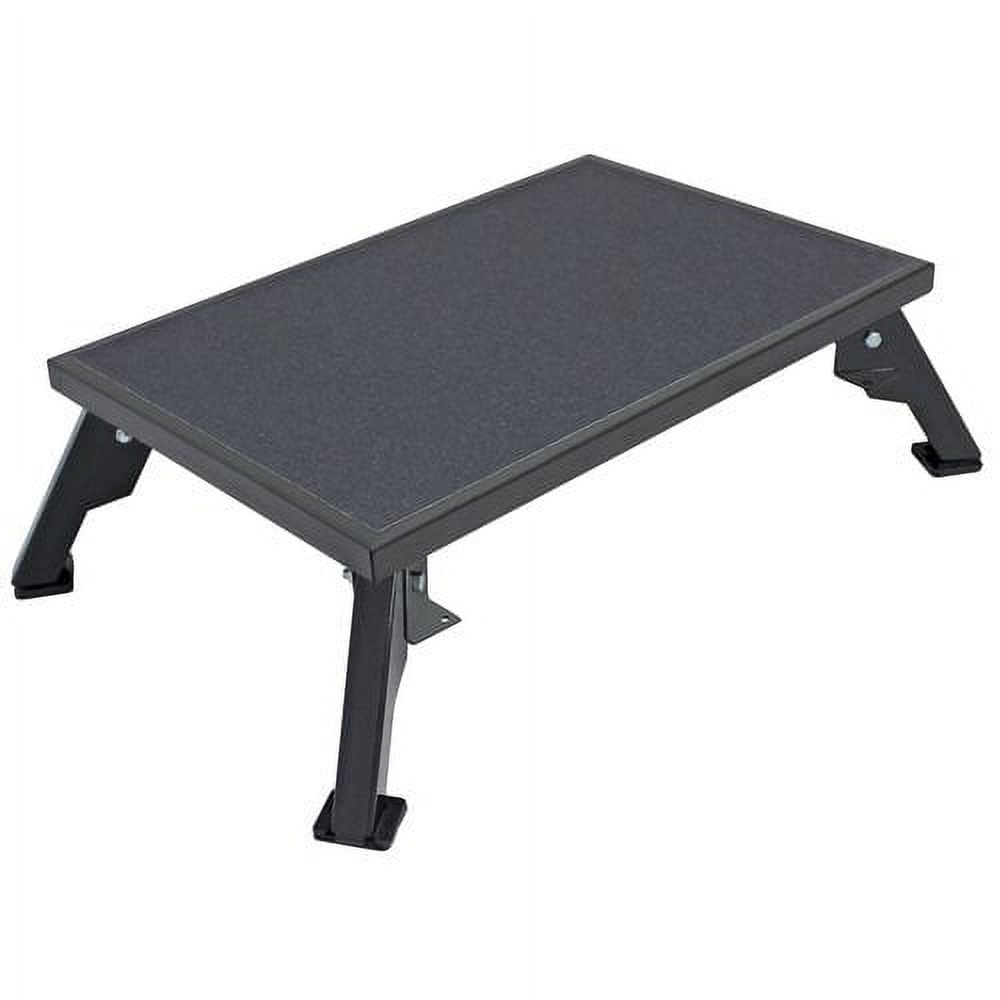 Extra-Large Black Steel Slip Resistant Platform Step