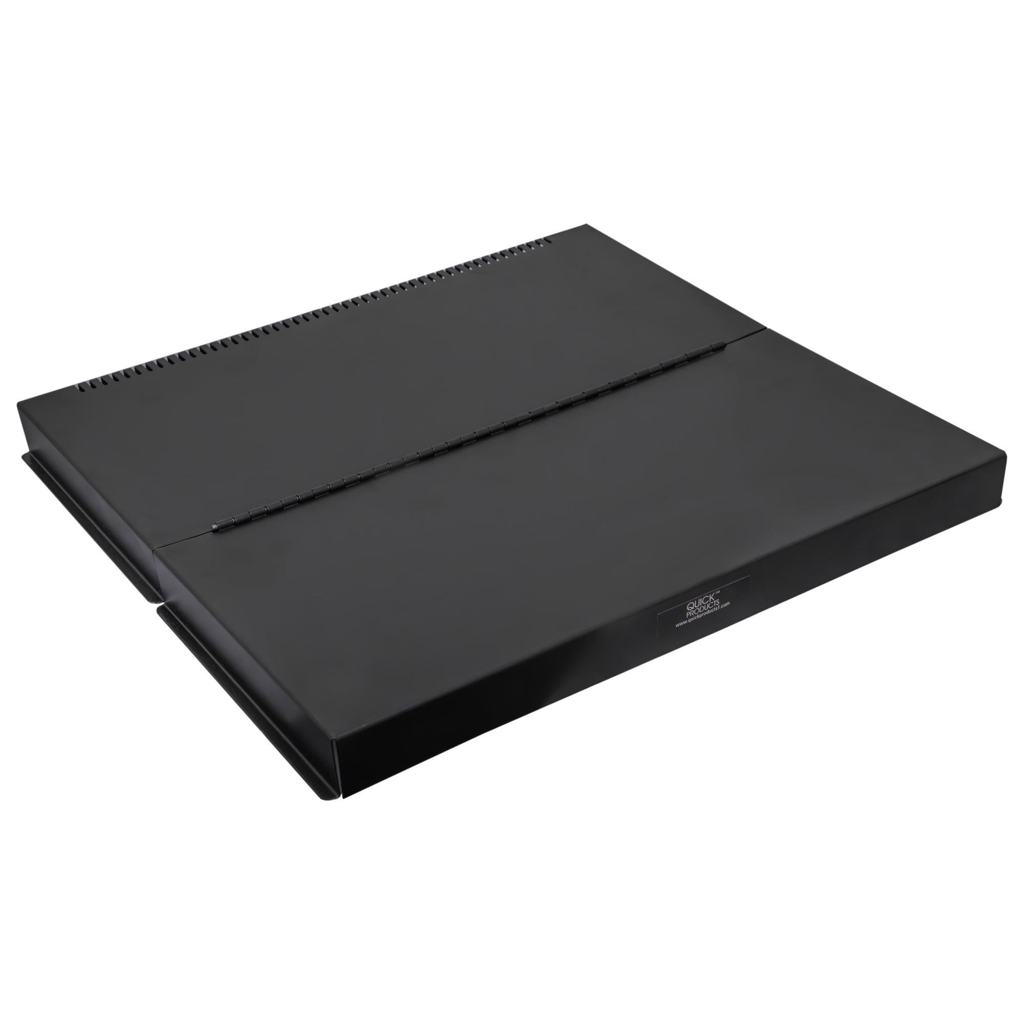 Quick Products QP-CRHSRPCB Camper & RV Hinged Stovetop & Range Cover - Protects for Storage & Transport, Fits Most 3 & 4 Burner RV Stoves, Black
