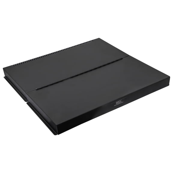 Quick Products QP-CRHSRPCB Camper & RV Hinged Stovetop & Range Cover - Protects for Storage & Transport, Fits Most 3 & 4 Burner RV Stoves, Black