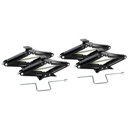 Quick Products QP-RVJ-S24-4PK RV Stabilizing and Leveling Scissor Jack, 5,000 lb. Max, 24" – Set of 4