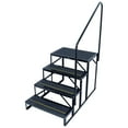 thumbnail image 1 of Quick Products QP-S5W3S Economy 5th Wheel Stair with Hand Rail and Non-Slip Treads for RV, Mobile Home, Pool, Hot Tub - 3-Step, 1 of 6