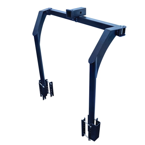 Quick Products QP-BBB Trailer Tongue Bike Bunk 100 lb Capacity, Black Powder-Coated Steel, Fits A-Frame Trailers 14" to 55" Wide