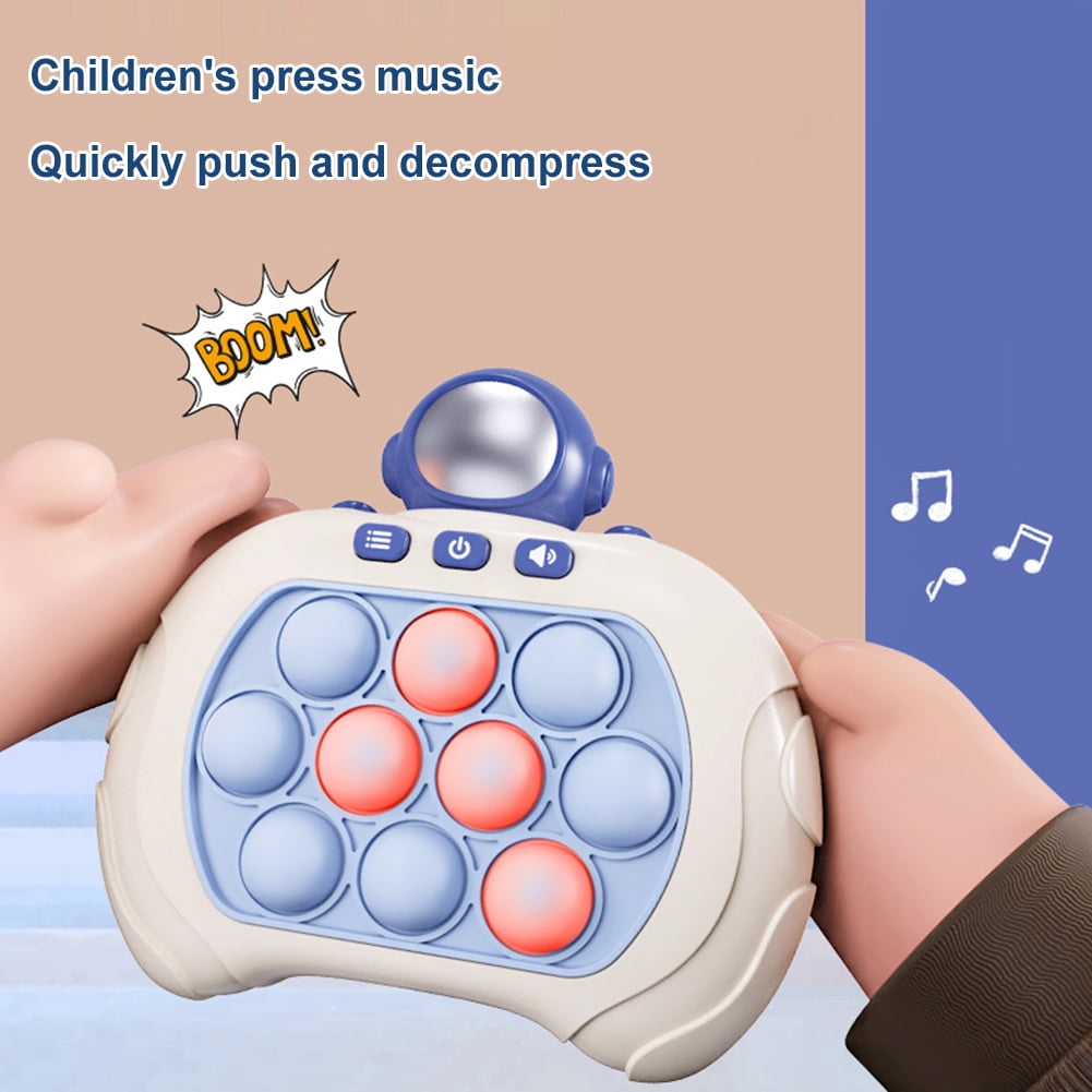 Bubble Pop Light Up Game, 4 Modes Quick Push Pop Game Fidget Toys for Kids  Adults, Handheld Puzzle Game Sensory Toys 