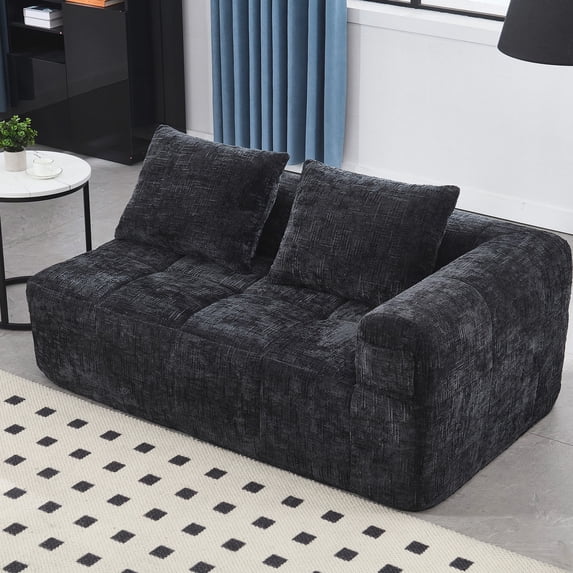 Quick Rebound Foam & Anti-Wrinkle Fabric - Living Room Relaxation with Effortless Setup