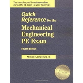 Pre-Owned Quick Reference for the Mechanical Engineering PE Exam (Paperback) 9781888577808