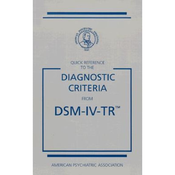 Pre-Owned Quick Reference to the Diagnostic Criteria from Dsm-IV-Tr (Paperback) 0890420262 9780890420263