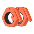 thumbnail image 1 of Quick Release Barbell Clamps Spin lock Barbell Collars Weight Bar Clips for Weightlifting and Strength Training (Orange), 1 of 6