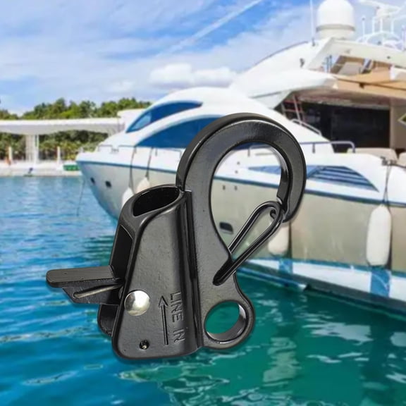 Quick Release Boat Fender Clip Boat Bumper Clip, Black