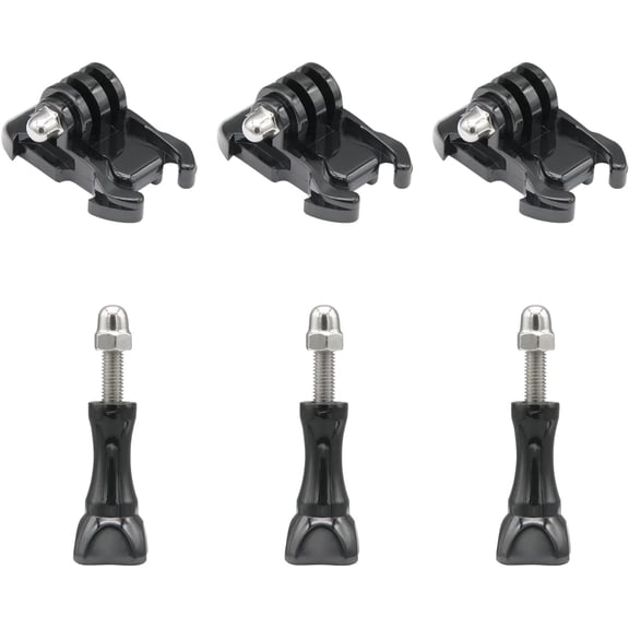 Quick Release Buckle Clip Basic Base Mount Kit, Compatible with Gopro Hero13/12/11/10/9/8/7/6/5/4/3+/3 DJI Osmo Action, AKASO, SJCAM Action Camera(6 Pcs)