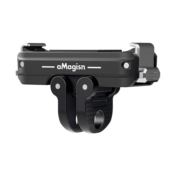 Quick Release Camera Mount with Bidirectional Magnetic Design and Upgraded Claws for Action Cameras, Made of Aluminum Alloy and Stainless Steel