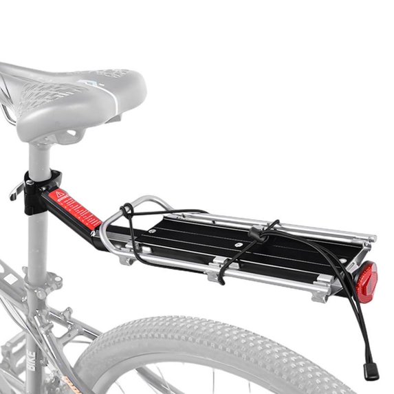 Quick Release Cargo Tail Rear Rack Universal Adjustable Bicycle Cargo Rack Bike Rear Hanger Bike Rear Rack for Trunk Bags (Black and silver)