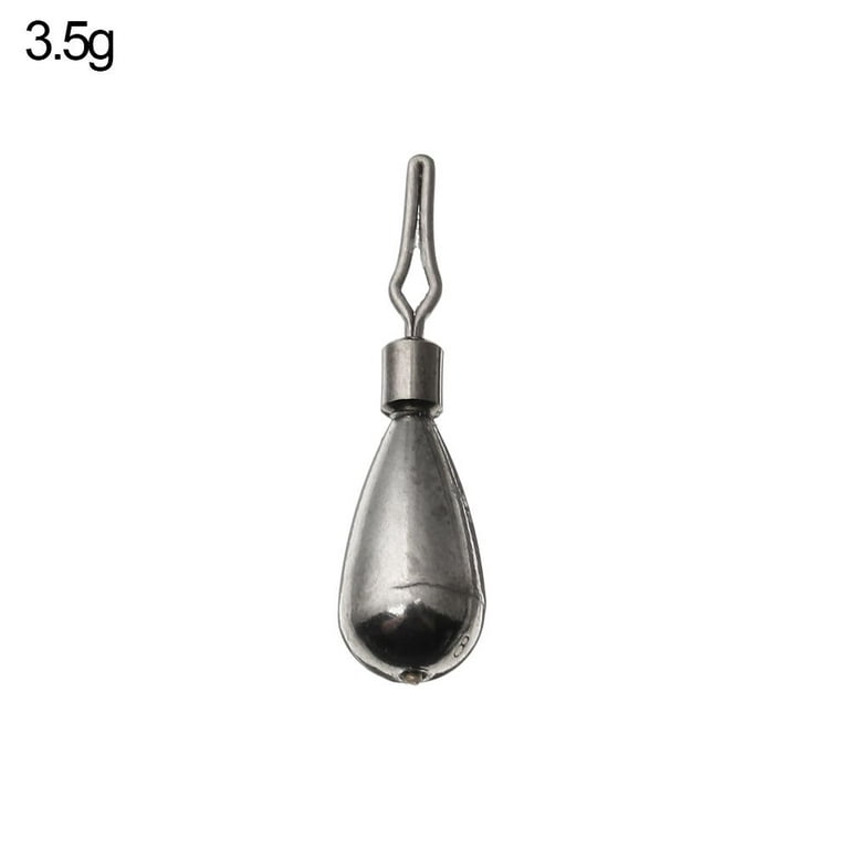 Quick Release Casting Tear Drop Shot Weights Additional Weight Hot Hook  Connector Fishing Tungsten fall Sinker Line Sinkers 3.5G 
