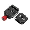 thumbnail image 1 of Quick Release Clamp Adapter Set with Quick Release Plate Arca Swiss with 1/4 & 3/8 Inch Screw Hole Aluminum Alloy for Tripod Monopod Ballhead, 1 of 8