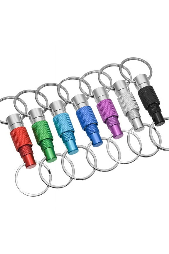 Quick Release Detachable Keychain, Double Rings Pull Apart Keychain