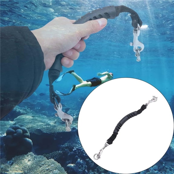 Quick-Release Diving Camera Lanyard, Adjustable Floating Safety Rope For Underwater Photography, Snorkeling & Water Sports, With Stainless Steel Clip & TPE Handle