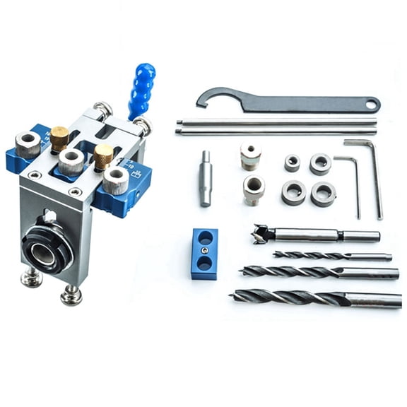 Quick Release Dowel Jig Pocket Hole Jig Drill Guide Locator for Wood Board Splicing Woodworking Tools Aluminum