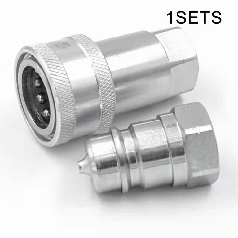 3/8 NPT Male & Female Hydraulic Quick Coupler Kit 7J417-66220 7J417