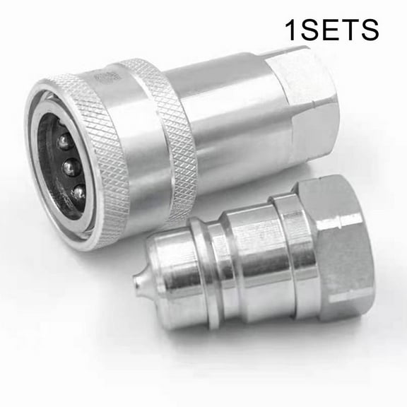 Quick Release Fitting NPT ISO A Hydraulic Coupling Connector 1/4\" 3/8\" 1/2\" 3/4\"