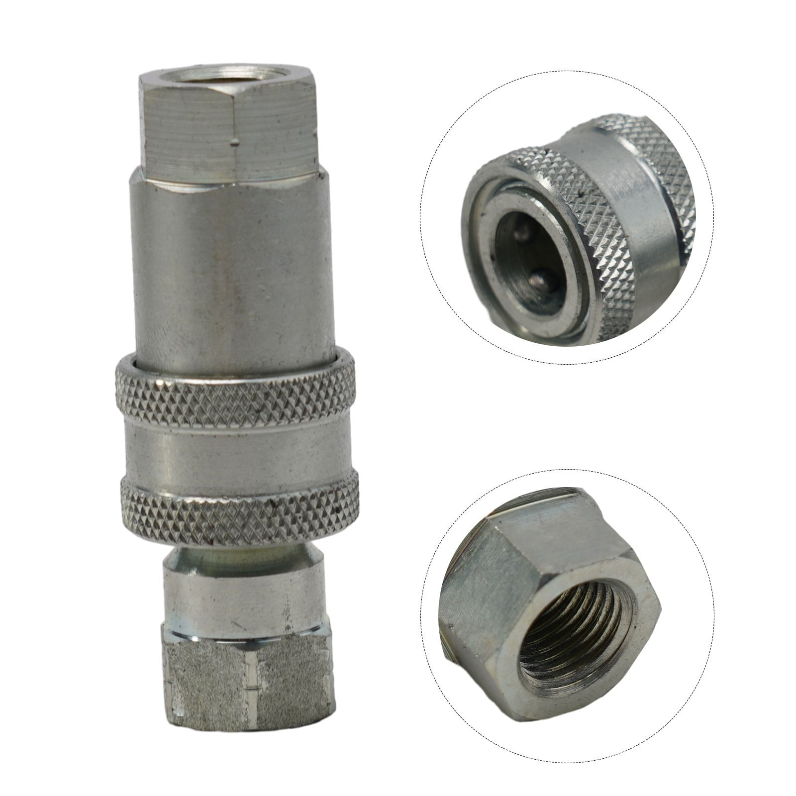 Quick Release Fitting NPT ISO A Hydraulic Coupling Connector 1/4 ...