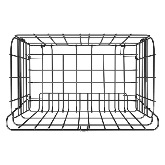 Quick Release Front Bicycle Basket, Foldable Wire Mesh with Liner Bag, Rain Cover & Net, for Pets, Groceries, Adults Men Women