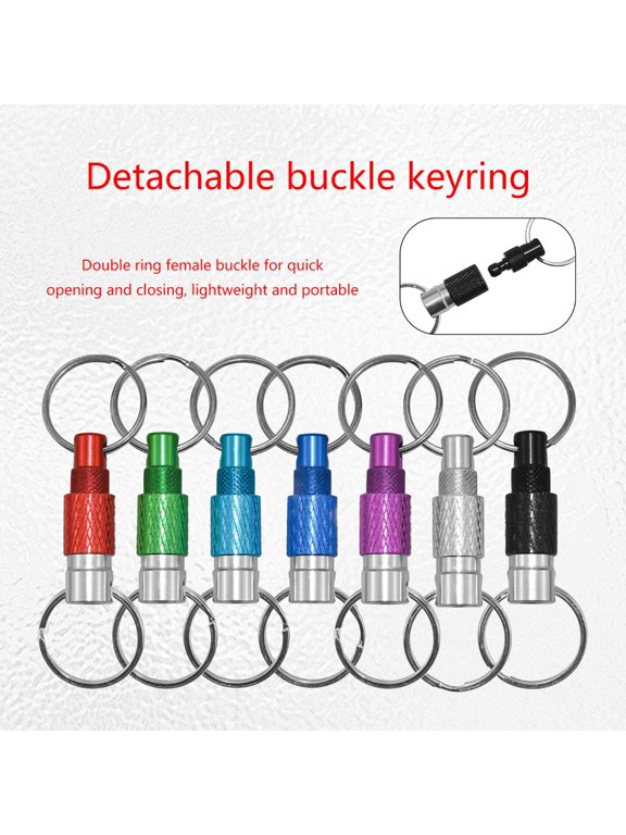 Quick Release Key Tool Pull Apart Keychain Metal Detachable Keychain Functional and Fashionable Quick Detachable Keyring