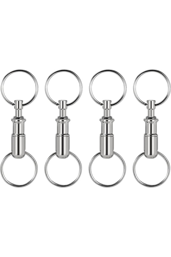 Quick Release Keychain, Detachable Pull Apart Key Rings Keychains Snap Lock Holder Accessory