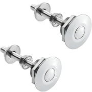 Quick Release Latch -Aluminum Alloy Hood Pin Lock Clip 1.25" Diameter For Bumper, License Plate, Car Silver, 2 Pack