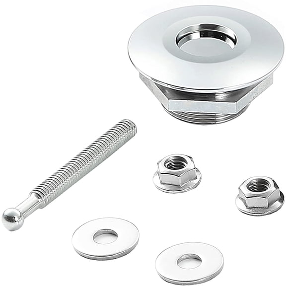 Quick Release Latch License Plate Lock Clip 1.25" Diameter Aluminum Alloy Car Hood Pins Lock Clip Kit for Bumper Hood License Plate (Silver)