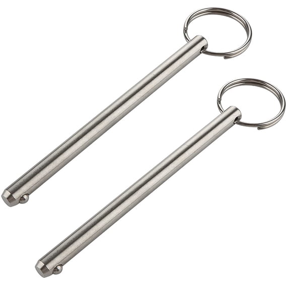 Quick Release Pin 5/16" 8mm 4.72" 120mm Marine Grade 316 Stainless Steel 2 Pack