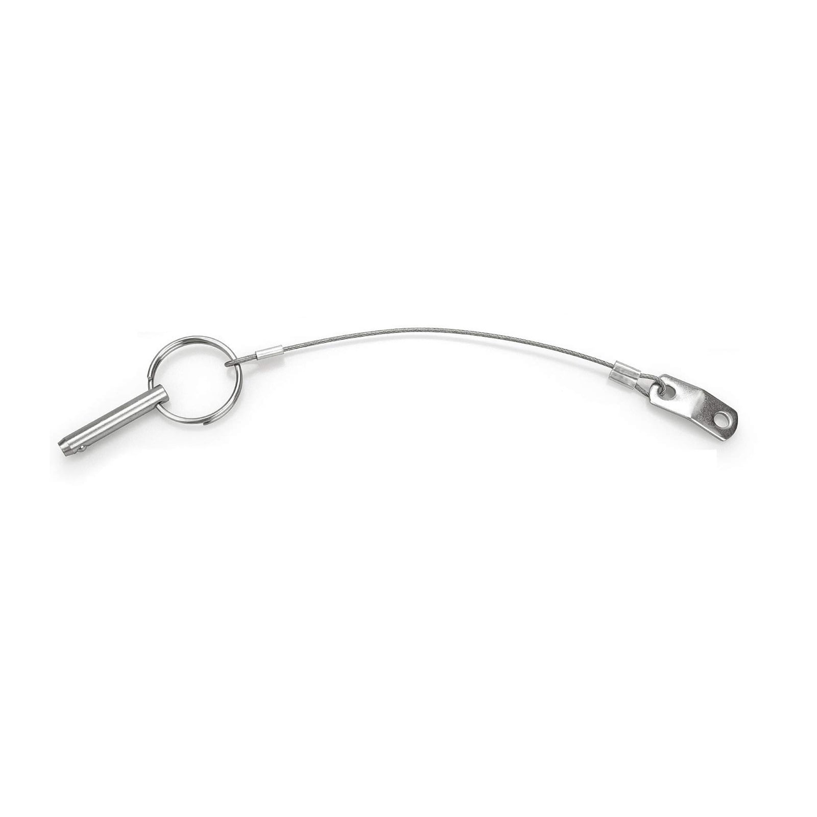 Quick Release Pin Top Pins with Lanyard, Diameter 0.25 Inch/6.3mm, Total Length 1.49 Inch/38mm (4 pcs) ,Accessories