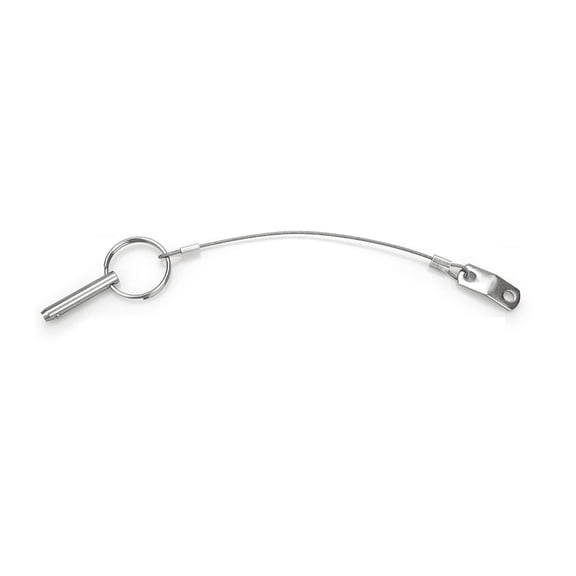 Quick Release Pin Top Pins with Lanyard, Diameter 0.25 Inch/6.3mm, Total Length 1.49 Inch/38mm (4 pcs) ,Easy to Install