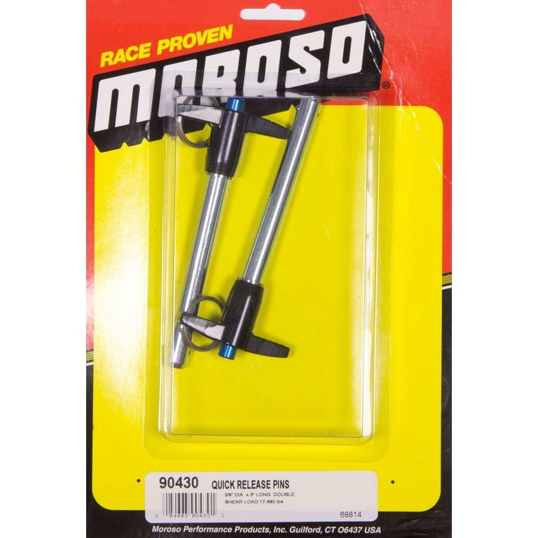 Moroso Quick Release Pins (2) 3/8 x 3 Moroso Quick Release Pins (2) 3/8 x 3
