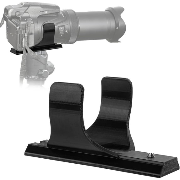 Quick Release Plate for Nikon P1000/P1100, Arca-Swiss Compatible Camera Mount, Extended Base with 4-Point Stabilization, 3X 1/4"-20 Threads, Easy Tool-Free Install