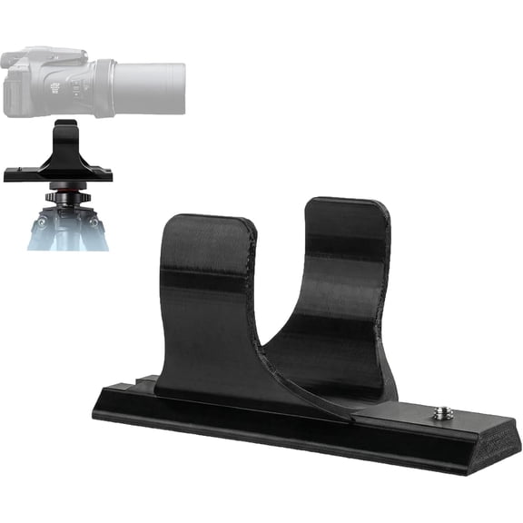 Quick Release Plate for Nikon P1000/P1100, Arca-Swiss Compatible Camera Mount, Extended Base with 4-Point Stabilization, 3X 1/4"-20 Threads, Easy Tool-Free Install