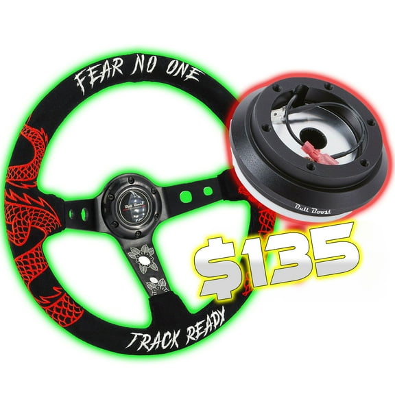 Quick Release Racing Steering Wheel Hub Adapter Bundle Kit